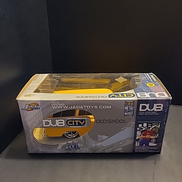 🛻1957 Chevy Suburban Jada Dub City Oldskool 1/24 20 Inch SS Yellow Die C - Picture 5 of 10